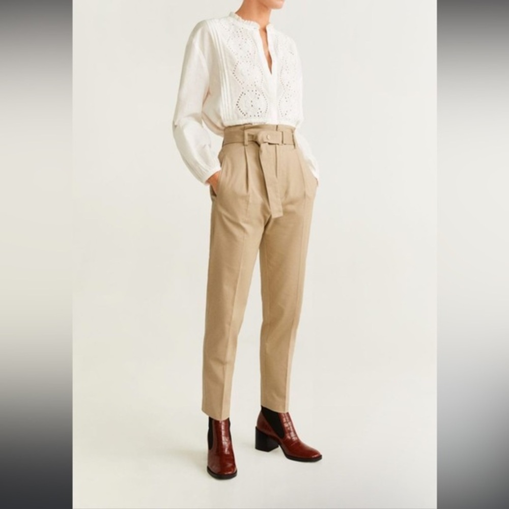 Mango Suit‎ Paper Bag Trouser Pants